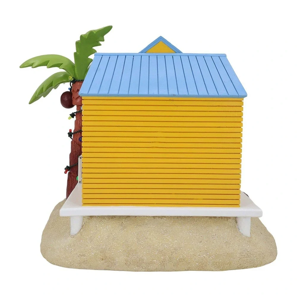 St Nicholas Square Christmas Village Stitch Beach House Light Up Surf Disney NEW